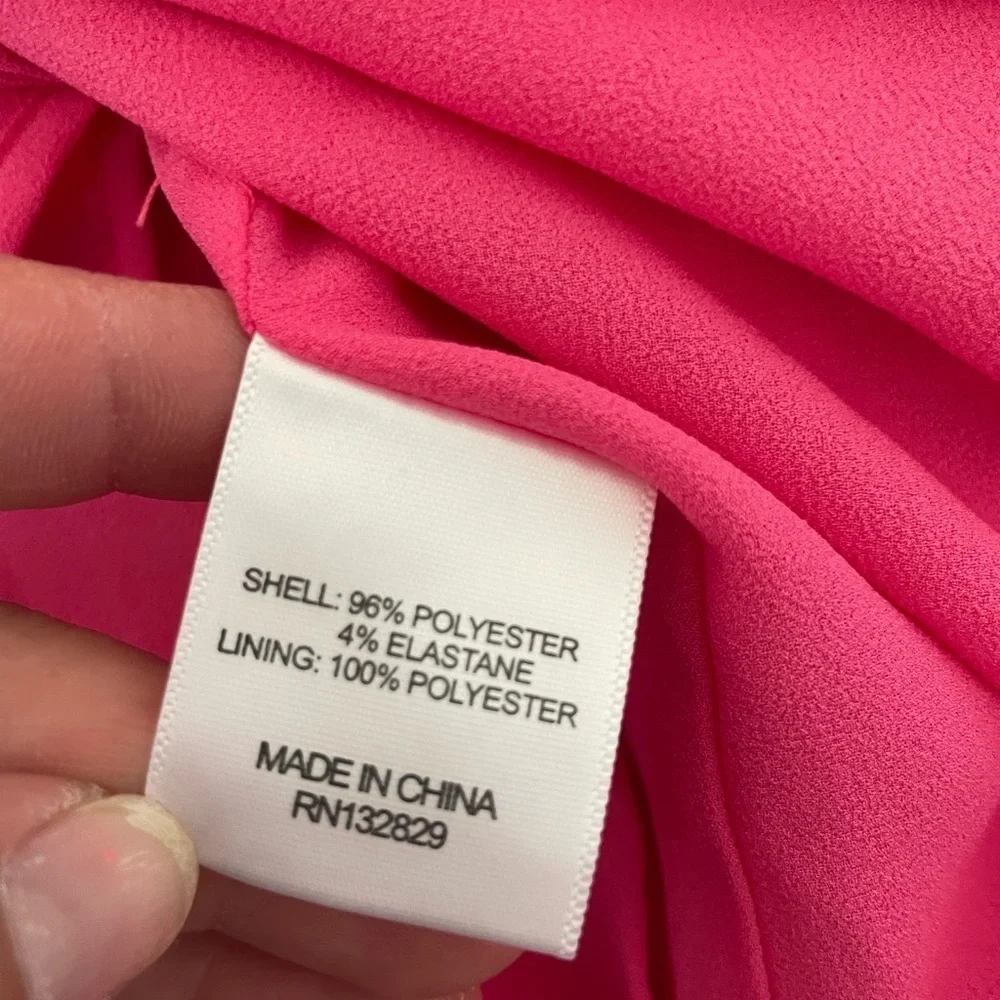 NBD Abra Pink Satin Ruched Mini Dress - Picture 12 of 12